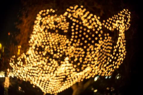 Decorated tree crown Stock Photos