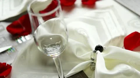 Decorated Wedding Table Stock-Footage 22419608