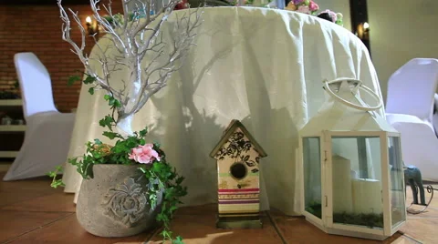 Decorated wedding table 動画素材 40764082