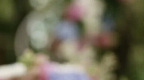 Decorateds weddings arch elements Video stock 42222726