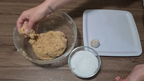 Decorating And Making Round Cakes. Stock Footage 159665383