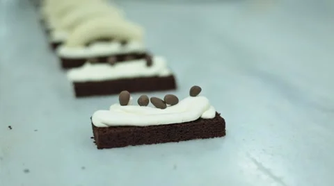 Decorating Cake With Banana Stock Footage 61943678