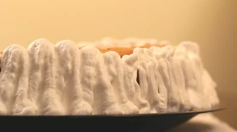 Decorating a cake with cream Stock Footage 12303521