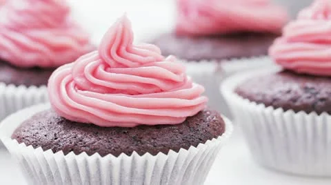 Decorating Chocolate Cupcake Video stock 11810775