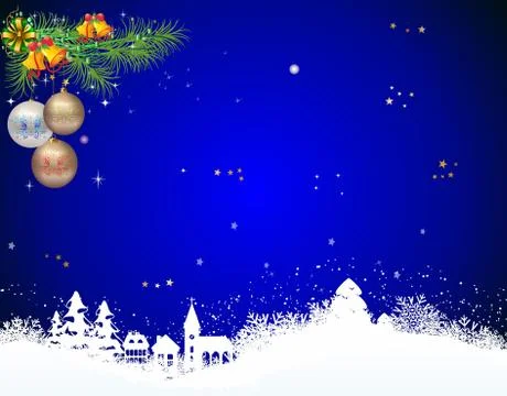 Decorating for Christmas with baubles Stock Illustration