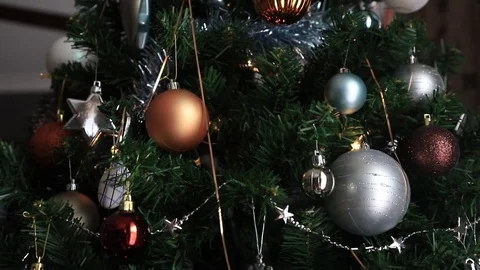 Decorating A Christmas Tree Stock-Footage 83020336