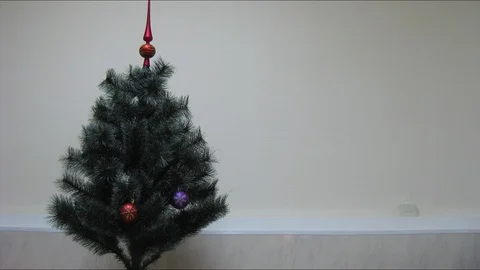 Decorating a Christmas tree Stock Footage 106701847