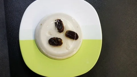 Decorating date fruit jelly Stock Footage 97410402