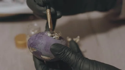 Decorating Easter egg Stock Footage 270382185