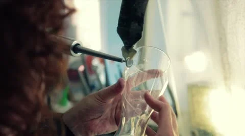 Decorating glass Stock Footage 18937895