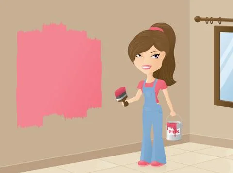 Decorating Stock Illustration