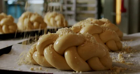 Decorating pastries at a bakery 4K. Stock Footage 221563868
