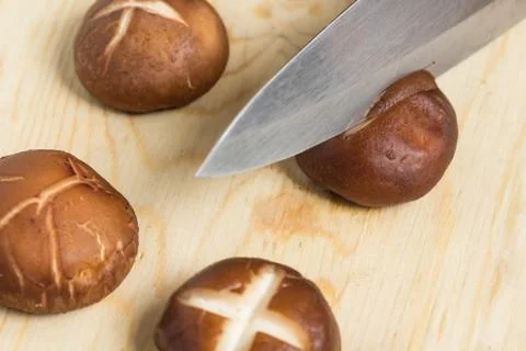 Decorating Shiitake Stock Photos