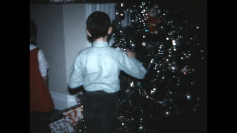 Decorating the Tree 1970 Stock Footage 167232509