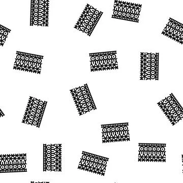 Decoration accessory clothing vector seamless pattern Stock Illustration