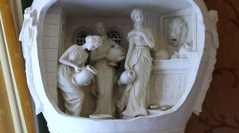 Decoration, architecture, vase Stock Footage 46819724