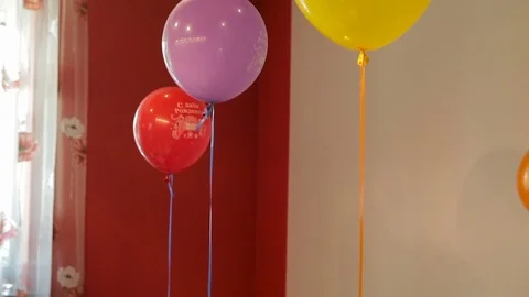 Decoration balloons Stock Footage 75538518
