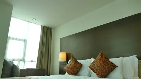 Decoration in bedroom Video stock 65207573