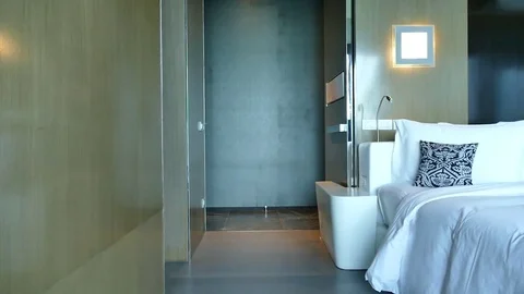 Decoration in bedroom Stock Footage 76305908