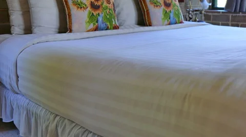 Decoration in bedroom interior Stock Footage 61335906