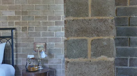 Decoration in bedroom interior Stock Footage 61360080