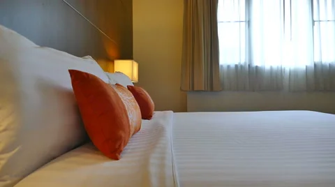 Decoration in bedroom interior Stock Footage 64923228