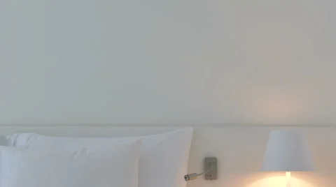 Decoration in bedroom interior Stock Footage 64923623