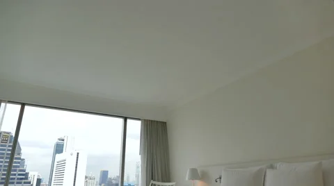 Decoration in bedroom interior Stock Footage 64923656