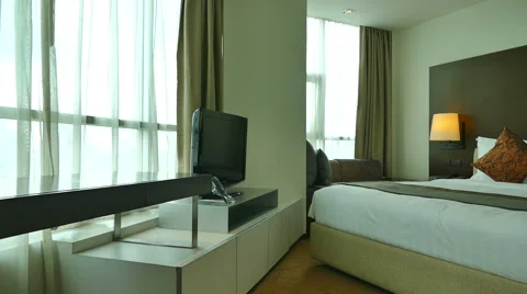 Decoration in bedroom interior Stock Footage 65149866