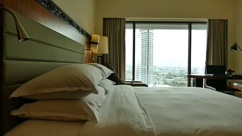 Decoration in bedroom interior Stock-Footage 77237669