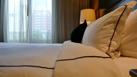 Decoration in bedroom interior Stock Footage 77833375