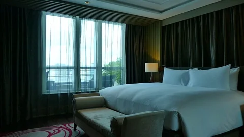 Decoration in bedroom interior Stock Footage 78484708