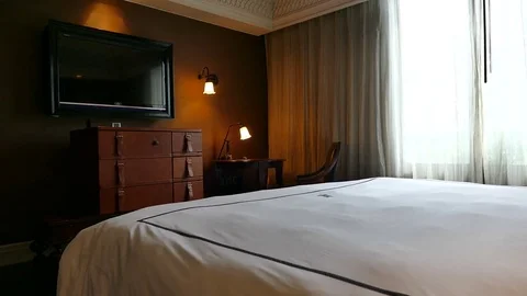 Decoration in bedroom interior Stock Footage 78655739