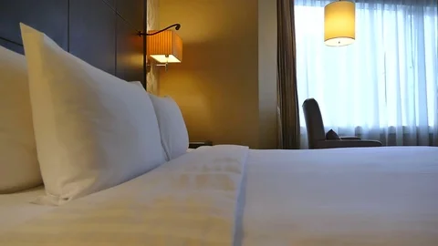 Decoration in bedroom interior Stock Footage 78852609