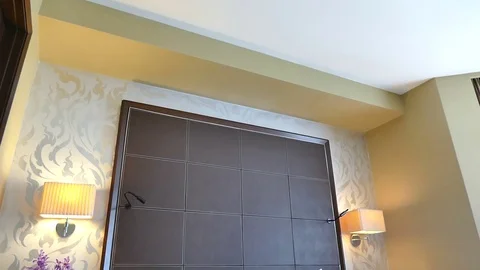 Decoration in bedroom interior Video stock 79849854
