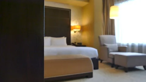 Decoration in bedroom interior Video stock 80795244