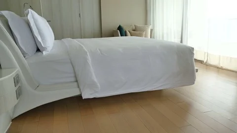 Decoration in bedroom interior Video stock 81512178