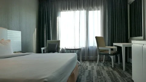 Decoration in bedroom interior Video stock 81958114