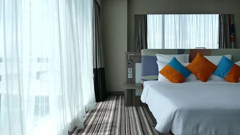 Decoration in bedroom interior Stock-Footage 82338096