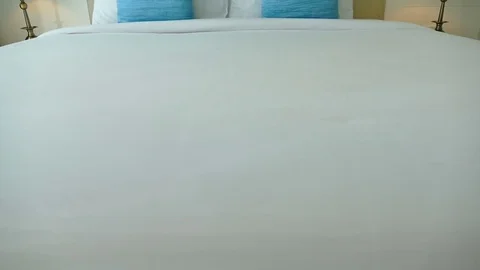 Decoration in bedroom interior Stock Footage 83312217