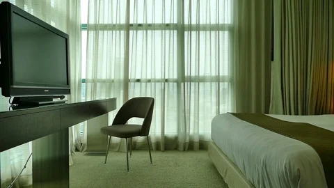 Decoration in bedroom interior Stock Footage 83746839