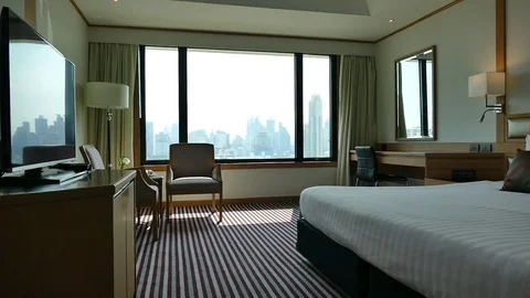 Decoration in bedroom interior Stock Footage 84249887