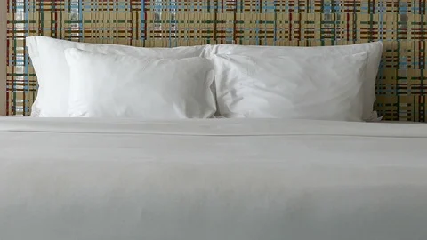 Decoration in bedroom interior Video stock 86596195