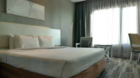 Decoration in bedroom interior Stock Footage 87003622