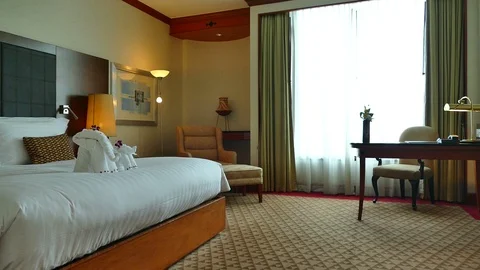 Decoration in bedroom interior Stock-Footage 87003657