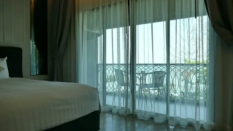 Decoration in bedroom interior Video stock 87781590