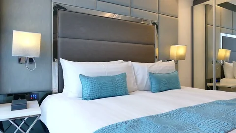 Decoration in bedroom interior Stock-Footage 94419070