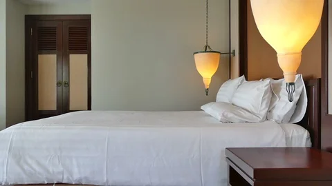 Decoration in bedroom interior Stock-Footage 100525262
