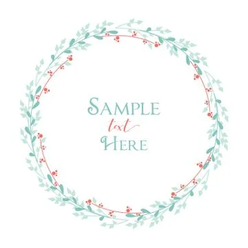 Decoration branches with leaves Stock Illustration