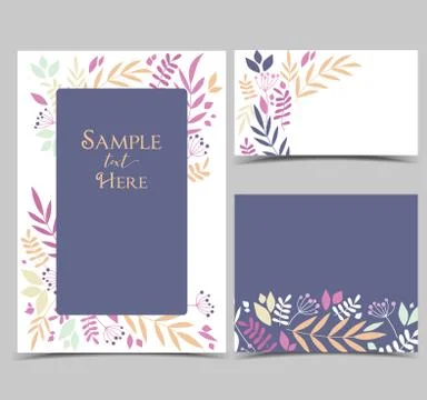 Decoration branches with leaves Stock Illustration